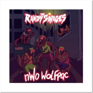 THE RANDY SAVAGES NWO WOLFPAC ALBUM COVER Claire McKinney Art Posters and Art